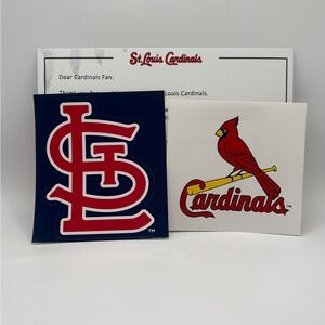 St. Louis Cardinals Fan Pack Stickers With Letter + Photograph